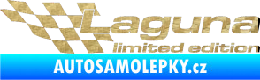 Samolepka Laguna limited edition levá 3D karbon zlatý