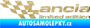 Samolepka Lancia limited edition levá 3D karbon zlatý