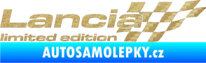 Samolepka Lancia limited edition pravá 3D karbon zlatý