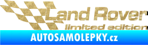 Samolepka Land Rover limited edition levá 3D karbon zlatý