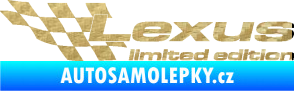 Samolepka Lexus limited edition levá 3D karbon zlatý
