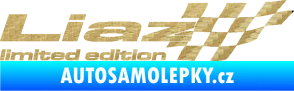 Samolepka Liaz limited edition pravá 3D karbon zlatý