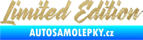 Samolepka Limited edition 003 3D karbon zlatý