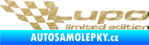 Samolepka Lupo limited edition levá 3D karbon zlatý