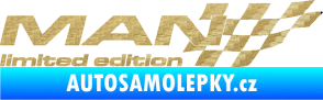 Samolepka MAN limited edition pravá 3D karbon zlatý