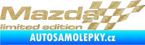 Samolepka Mazda limited edition pravá 3D karbon zlatý