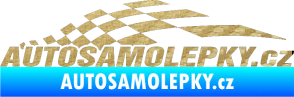 Samolepka Nálepka na auto - www.autosamolepky.cz 002 3D karbon zlatý