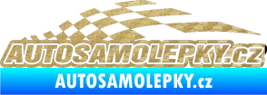 Samolepka Nálepka na auto - www.autosamolepky.cz 003 3D karbon zlatý