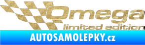 Samolepka Omega limited edition levá 3D karbon zlatý