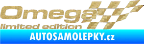 Samolepka Omega limited edition pravá 3D karbon zlatý