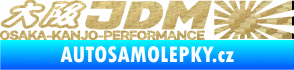 Samolepka Osaka Kanjo performance JDM 3D karbon zlatý