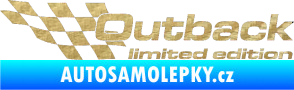 Samolepka Outback limited edition levá 3D karbon zlatý
