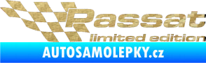 Samolepka Passat limited edition levá 3D karbon zlatý