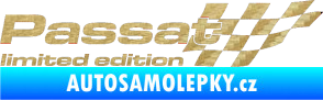 Samolepka Passat limited edition pravá 3D karbon zlatý