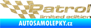 Samolepka Patrol limited edition levá 3D karbon zlatý