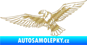 Samolepka Predators 028 levá sup 3D karbon zlatý
