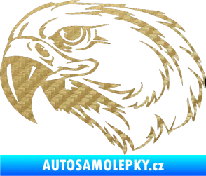 Samolepka Predators 031 levá 3D karbon zlatý