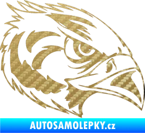 Samolepka Predators 084 pravá 3D karbon zlatý