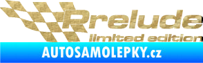Samolepka Prelude limited edition levá 3D karbon zlatý