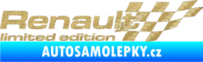 Samolepka Renault limited edition pravá 3D karbon zlatý