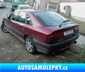 Samolepka Renault Safrane - zadní 3D karbon zlatý