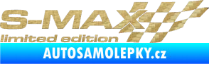Samolepka S-MAX limited edition pravá 3D karbon zlatý