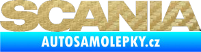 Samolepka Scania 3D karbon zlatý