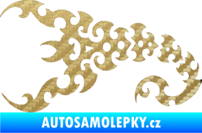 Samolepka Štír 015 levá 3D karbon zlatý