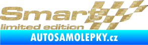 Samolepka Smart limited edition pravá 3D karbon zlatý