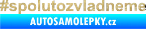 Samolepka #spolutozvladneme 3D karbon zlatý