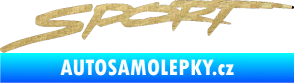 Samolepka Sport 002 3D karbon zlatý