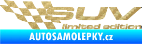 Samolepka SUV limited edition levá 3D karbon zlatý