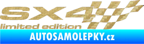 Samolepka SX4 limited edition pravá 3D karbon zlatý