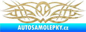Samolepka Tetování 030 3D karbon zlatý
