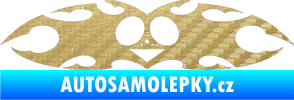 Samolepka Tetování 038 3D karbon zlatý
