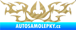 Samolepka Tetování 048 3D karbon zlatý