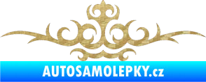 Samolepka Tetování 051 3D karbon zlatý