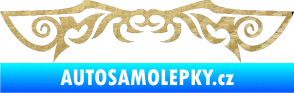 Samolepka Tetování 054 3D karbon zlatý