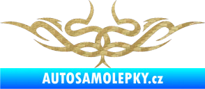Samolepka Tetování 061 3D karbon zlatý