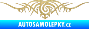 Samolepka Tetování 070 3D karbon zlatý