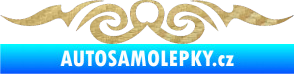 Samolepka Tetování 133 3D karbon zlatý