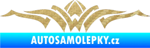 Samolepka Tetování 140 3D karbon zlatý