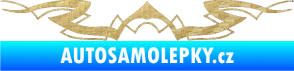 Samolepka Tetování 145 3D karbon zlatý