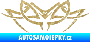 Samolepka Tetování 177 3D karbon zlatý