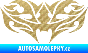 Samolepka Tetování 200 3D karbon zlatý