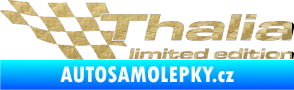 Samolepka Thalia limited edition levá 3D karbon zlatý