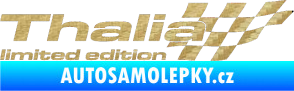 Samolepka Thalia limited edition pravá 3D karbon zlatý