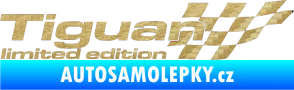 Samolepka Tiguan limited edition pravá 3D karbon zlatý