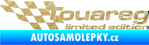 Samolepka Touareg limited edition levá 3D karbon zlatý