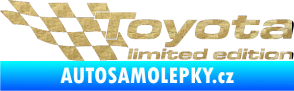 Samolepka Toyota limited edition levá 3D karbon zlatý